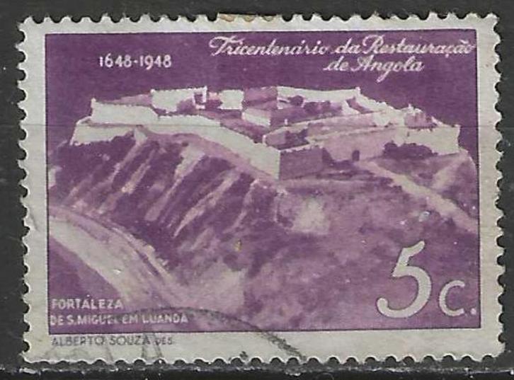 Angola 1948 - Yvert 299 - Fort van San Miguel (ST), Postzegels en Munten, Postzegels | Afrika, Verzenden
