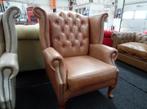 Chesterfield Fauteuil King Bruin Leer, Ophalen