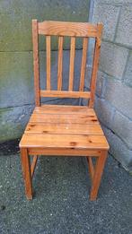 Vol houten stoelen, vier stuks, Ophalen, Gebruikt, Bruin, Vier