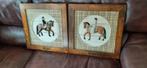 Set van 2 Vintage Paarden Wanddecoraties, Antiek en Kunst, Ophalen of Verzenden