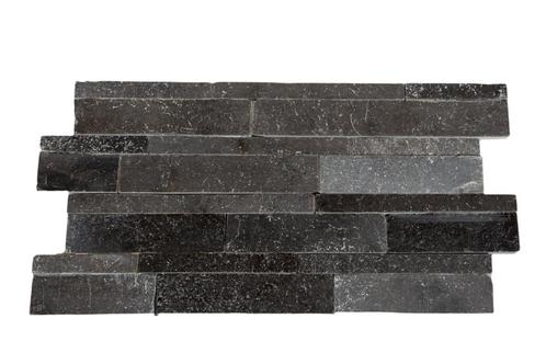 Steenstrips natuursteen "Black Bluestone Split" 60 x 15 cm, Doe-het-zelf en Bouw, Platen en Panelen, Nieuw, Overige materialen