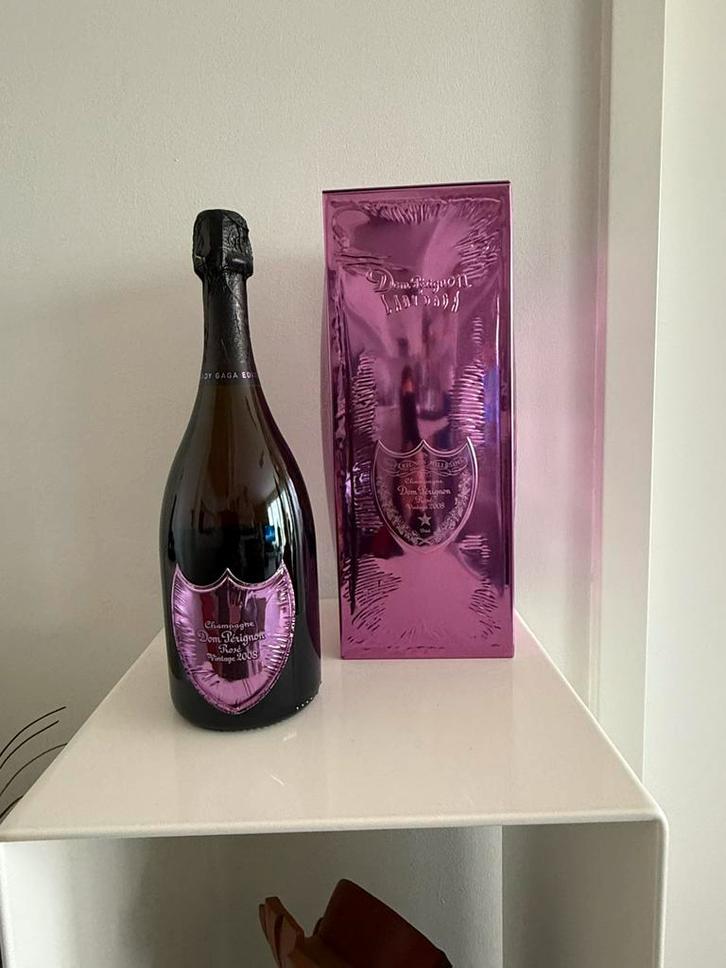 DOM PERIGNON X LADY GAGA ROSE VINTAGE 2008, Verzamelen, Wijnen, Nieuw, Champagne, Frankrijk, Vol, Ophalen of Verzenden