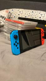 Nintendo switch, case, games, bakje voor op tv te spelen, Ophalen, Gebruikt, Met games