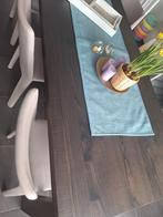 Tafel en 6 lederen stoelen, Huis en Inrichting, Ophalen, Zo goed als nieuw