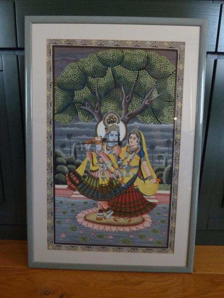 Indische schilderij, Antiquités & Art, Art | Peinture | Classique, Enlèvement