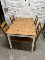 Table et chaises IKEA, Maison & Meubles, 100 à 150 cm, Quatre personnes, Comme neuf, Enlèvement