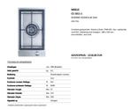 Table de cuisson au gaz Miele Domino CS 1011-1 G, 3 zones de cuisson ou moins, Enlèvement, Gaz, Encastré