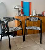 Set van 2 buisvormige stoelen met luipaardprint, Ophalen, Twee, Overige kleuren, Zo goed als nieuw
