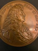 Grande Médaille Louis XIV Tournai Courtrai France Bronze, Timbres & Monnaies, Enlèvement ou Envoi, Bronze