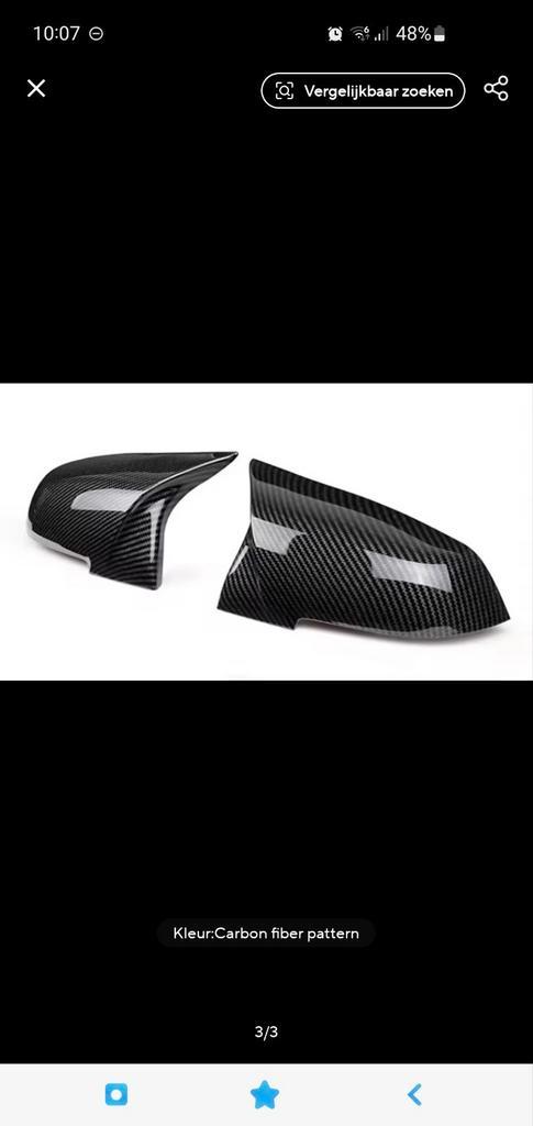 Spiegelkappen bmw carbon look, Auto-onderdelen, Spiegels, BMW, Ophalen of Verzenden