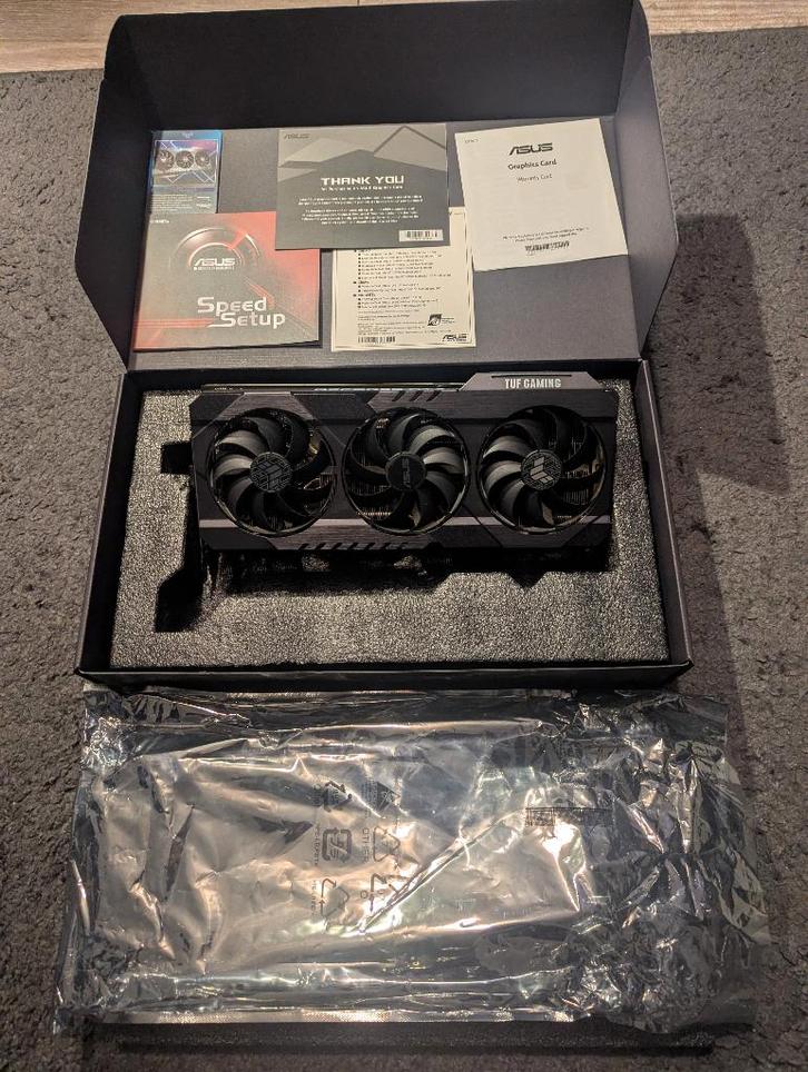 GPU ASUS RTX 3070 TUG GAMING 8GB 1850MHZ, Computers en Software, Videokaarten, Zo goed als nieuw, Nvidia, PCI-Express 4.0, GDDR6