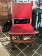 hoge kwaliteit kasteel stoel 6stuks bordeaux met barkast, Ophalen, Zo goed als nieuw
