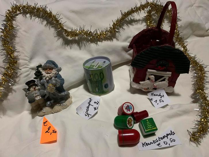 Kerstmateriaal - Alles tezamen €4 (afzonderlijk zie labels), Diversen, Kerst, Zo goed als nieuw, Ophalen