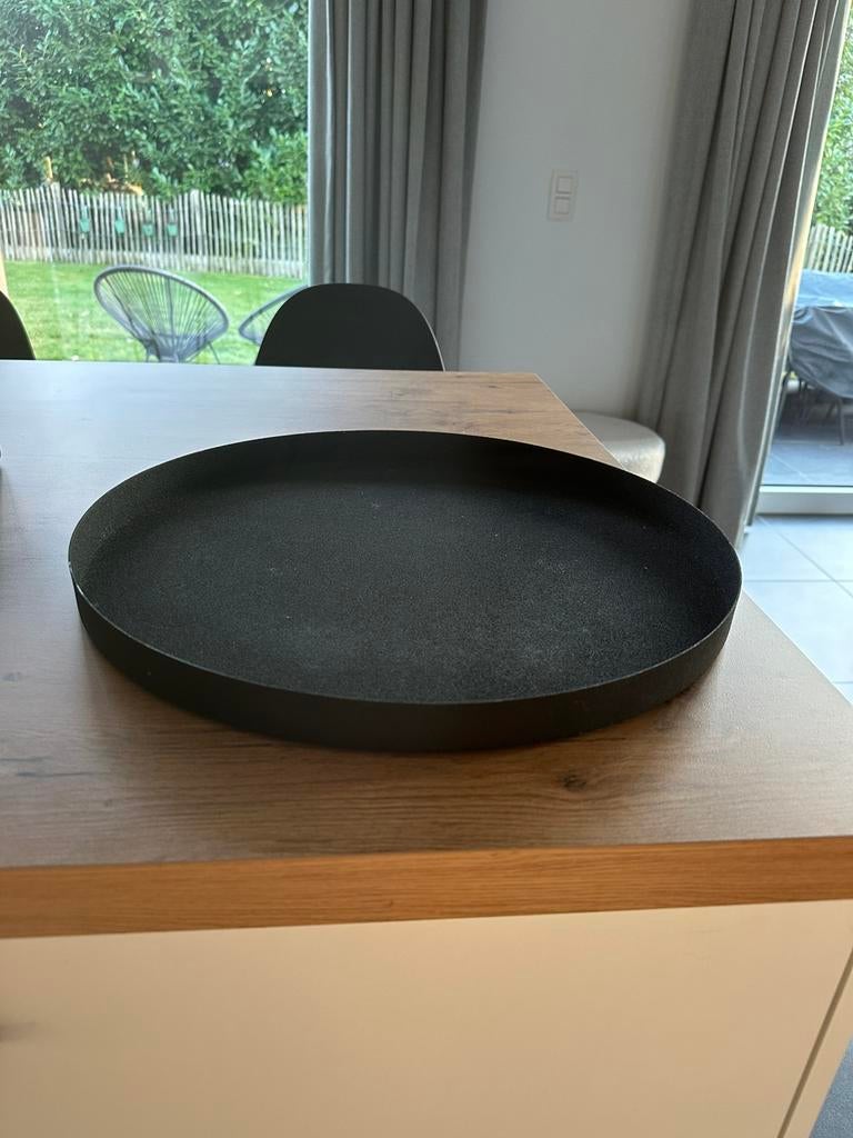 Decoratief diensblad/ schaal zwart Juntoo, Ophalen, Gebruikt