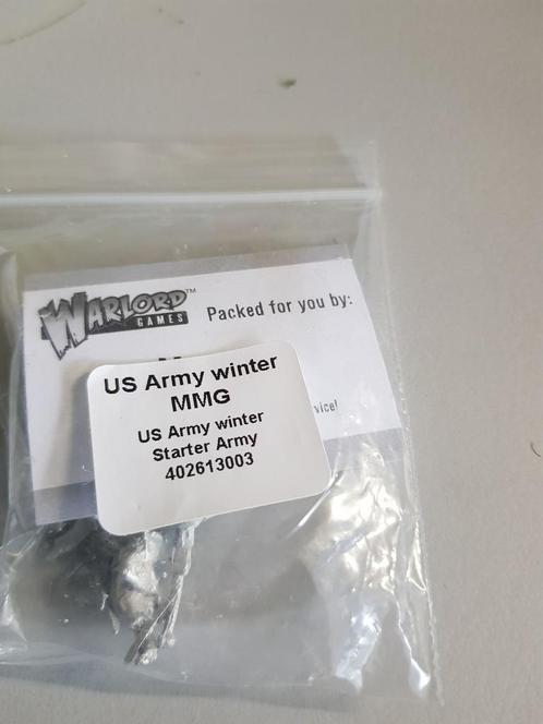 warlord bolt action US army winter medium machine gun team, Hobby en Vrije tijd, Wargaming, Nieuw, Historisch, Figuurtje(s), Ophalen of Verzenden