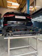 Audi A3 / S3 look sportuitlaat + diffuser RS3 RS4 S4 RS5 S5, Ophalen of Verzenden, Audi