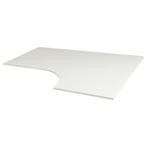 Hoekbureau wit met RVS poten - 160x140cm, Huis en Inrichting, Bureaus, Ophalen, In hoogte verstelbaar, Zo goed als nieuw, Bureau