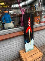 Kuifje Raket emaille reclame bord, Ophalen of Verzenden, Kuifje, Gebruikt, Plaatje, Poster of Sticker