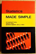 Statistics Made Simple - 1968 - H.T. Hayslett/Patrick Murphy, Boeken, Zo goed als nieuw, Hogeschool, Verzenden, H.T. Hayslett/P. Murphy