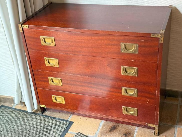 Ladekast in Marinestijl, Huis en Inrichting, Kasten | Ladekasten, Gebruikt, Minder dan 100 cm, 50 tot 100 cm, 25 tot 50 cm, Overige houtsoorten