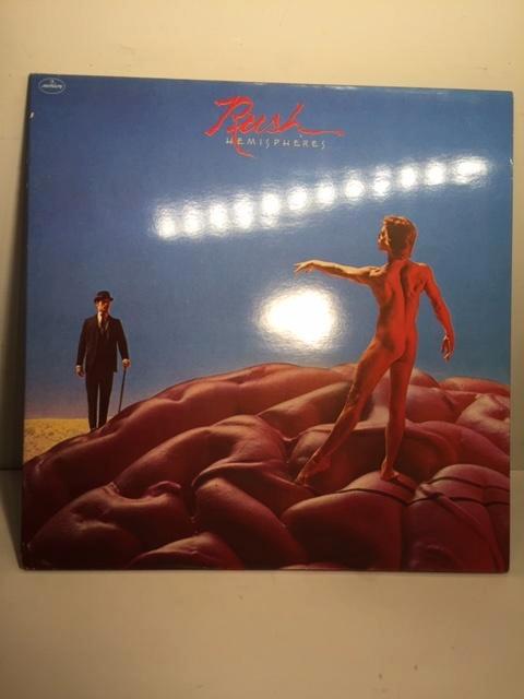 LP - Rush - Hemispheres Incl. Poster 85 x 50 ( Gatefold Viny, Cd's en Dvd's, Vinyl | Rock, Zo goed als nieuw, Progressive, 12 inch