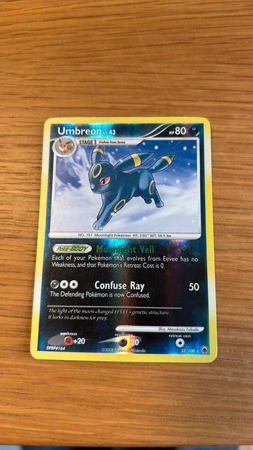 Pokémon brillant Umbreon 32/100 Majestic Dawn, Enlèvement ou Envoi, Comme neuf