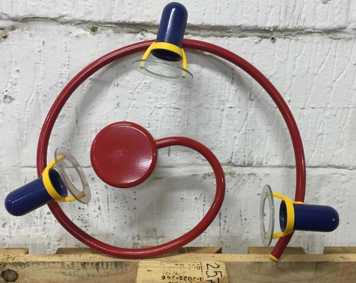 Luminaire Massif / Style Memphis, Maison & Meubles, Lampes | Suspensions, Comme neuf, Synthétique, Métal, Enlèvement ou Envoi