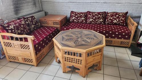 Fauteuil oriental Marocain, Maison & Meubles, Canapés | Coins salons complets, Utilisé, Bois, Tissus, Enlèvement