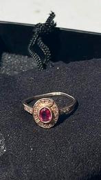 roze goud ring, Handtassen en Accessoires, Ringen, Goud, Goud, Met edelsteen, Gebruikt