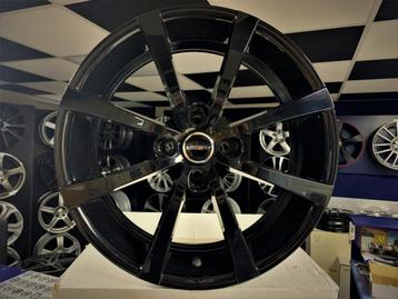 NIEUWE set 16 inch 4x100 glans zwarte aluminium sportwielen