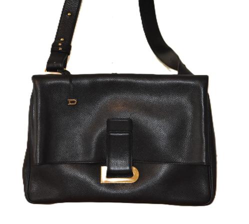 Delvaux Relais Trotteur zwart, Handtassen en Accessoires, Tassen | Damestassen, Zo goed als nieuw, Schoudertasje, Zwart, Ophalen