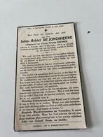 Rouwkaart J. De Jonckheere + Ardooie 1914 + Berlijn 1942, Carte de condoléances, Envoi