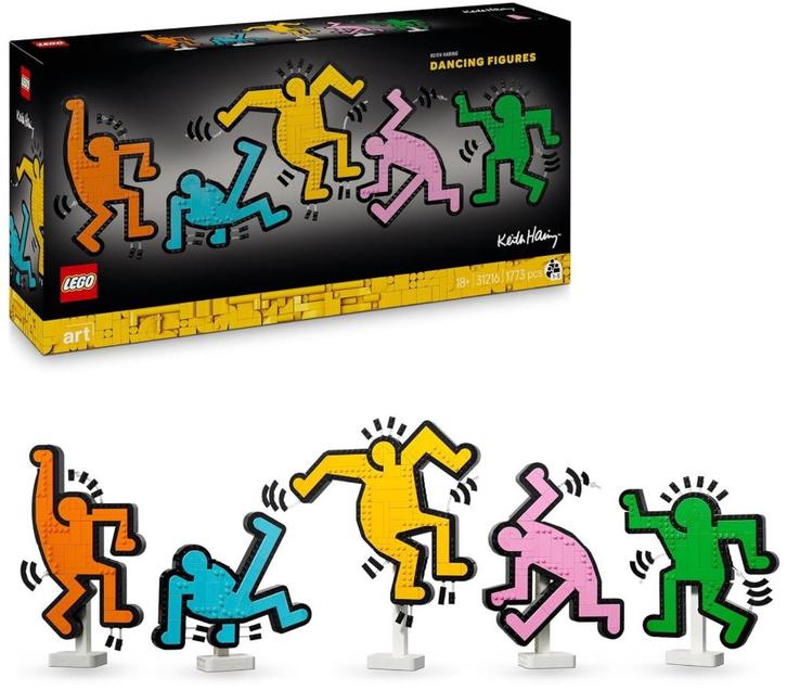 Lego Art 31216 -  Keith Haring – Dansende figuren, Kinderen en Baby's, Speelgoed | Duplo en Lego, Nieuw, Lego, Complete set, Ophalen of Verzenden