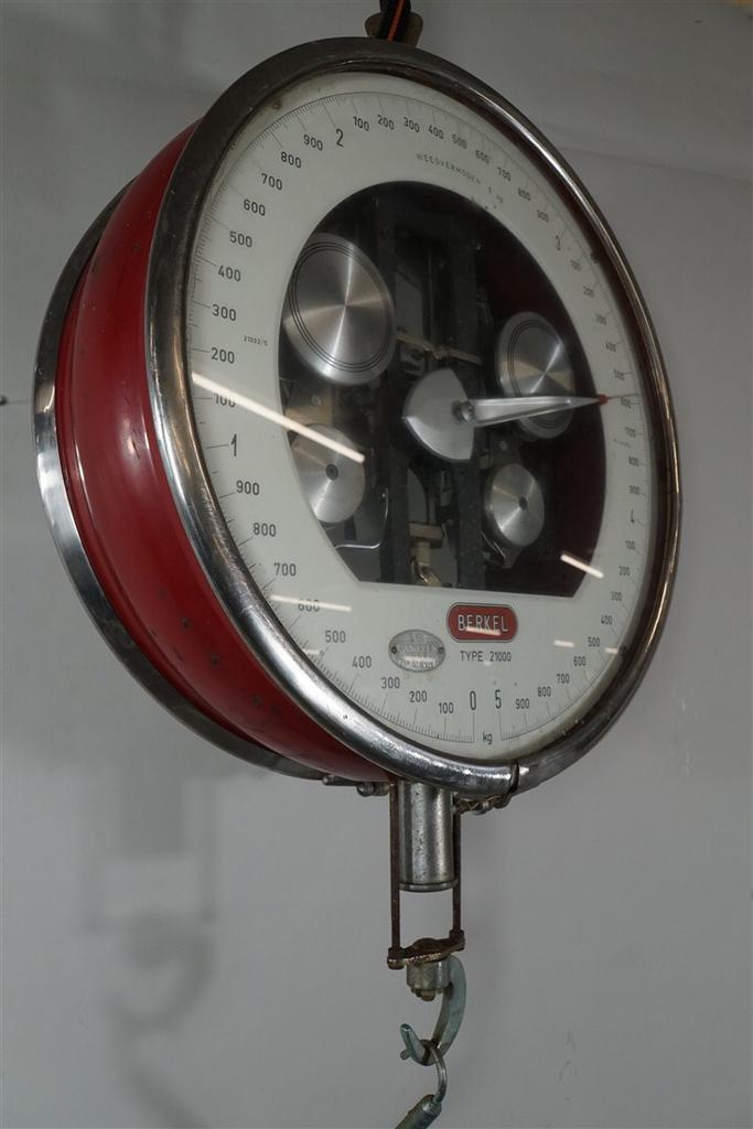Berkel hang weegschaal, Elektronische apparatuur, Weegschalen, Gebruikt, Analoog, Hangweegschaal, 1 tot 500 gram, 10 tot 50 kg