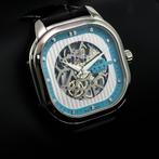 Le Locle Skeleton automatisch horloge — RSW, Handtassen en Accessoires, Horloges | Heren, Overige merken, Leer, Staal, Polshorloge