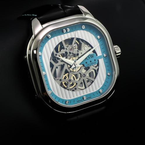 Le Locle Skeleton automatisch horloge — RSW, Handtassen en Accessoires, Horloges | Heren, Nieuw, Polshorloge, Overige merken, Staal