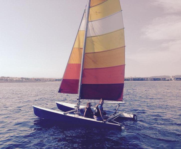 Bateau: Catamaran Prindle 16 (x2) + remorque/trailer, Watersport en Boten, Zeilen en Zeiltoebehoren, Gebruikt, Ophalen