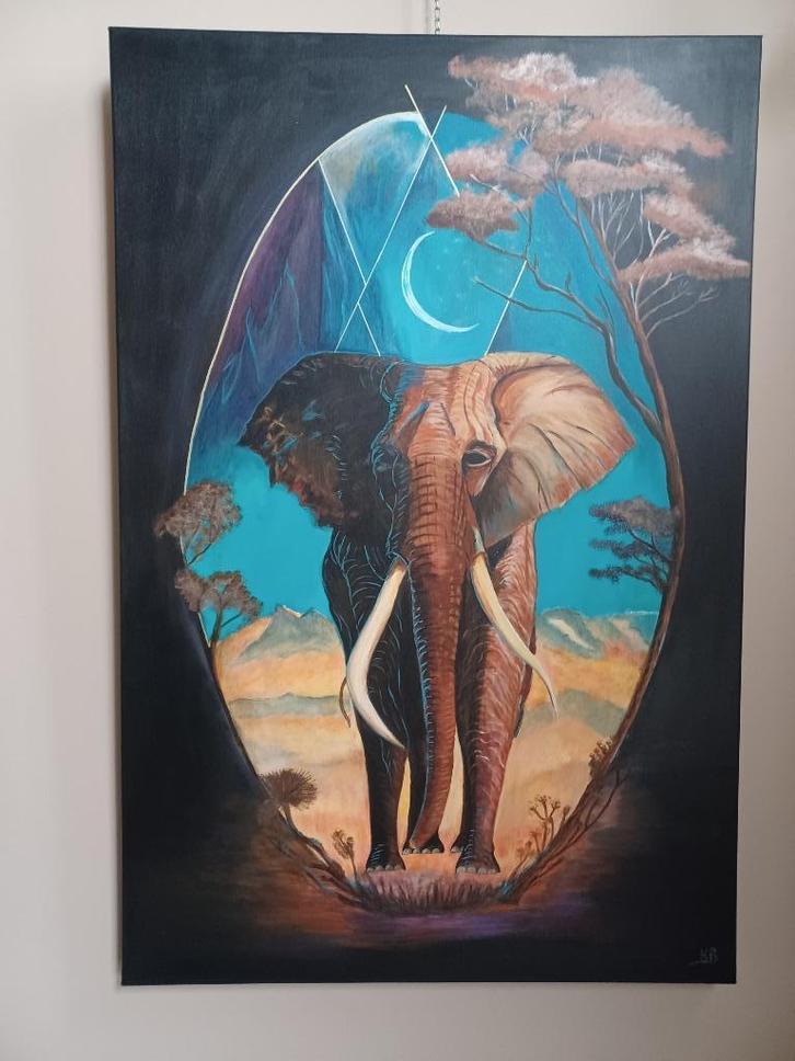 Verschillende schilderijen, Antiek en Kunst, Kunst | Schilderijen | Abstract, Ophalen of Verzenden