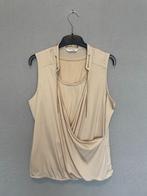 Beige blouse met goudkleurige ketting van Atmos Fashion (L), Beige, Atmos fashion, Maat 42/44 (L), Ophalen of Verzenden