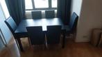Table à manger extensible Ikea + 6 chaises, Ophalen, Gebruikt