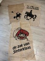 3 verschillende jutte zakken van Sinterklaas, Diversen, Sinterklaas, Nieuw, Ophalen of Verzenden