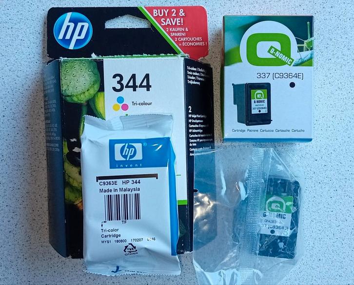 CARTOUCHES D'ENCRE HP 337 ET 344, Informatique & Logiciels, Fournitures d'imprimante, Neuf, Cartridge, Enlèvement ou Envoi