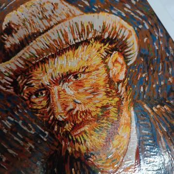 Rare plaque émaillée : Portrait van Gogh