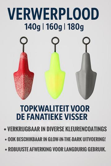 Verwerplood / Zeevislood in diverse kleuren en gewichten beschikbaar voor biedingen