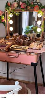 Make-Up koffer/tafel met spiegel, verlichting cent pur cent, Huis en Inrichting, Zo goed als nieuw, Ophalen