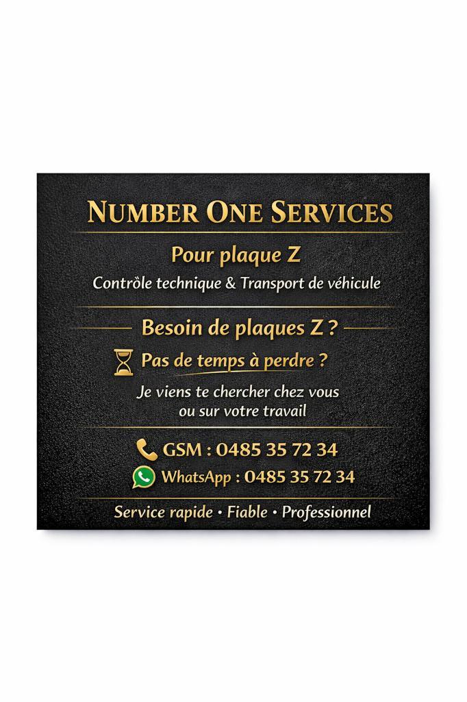 location plaque Z...passage control technique...deplacement, Services & Professionnels, Auto & Moto | Mécaniciens & Garages, Réparation de vitre de voiture