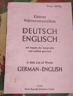 Mini dictionnaire Allemand de 1945 ww2, Collections, Enlèvement ou Envoi, Armée de terre, Autres types