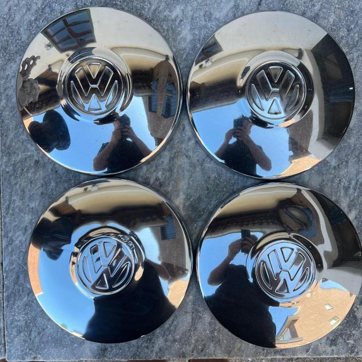 VW Chromen Wieldop 4x130 Kever KG T2B T3 Type 3 5x112, Auto diversen, Auto-accessoires, Gebruikt, Ophalen of Verzenden