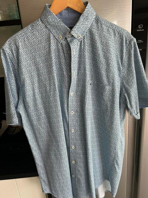 Gloednieuw prachtig blauw herenhemd korte mouwen maat L, Kleding | Heren, Overhemden, Nieuw, Halswijdte 41/42 (L), Blauw, Ophalen of Verzenden
