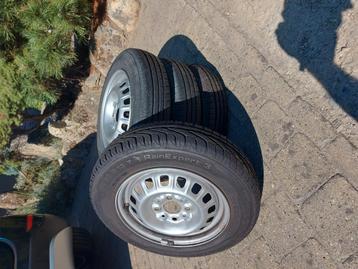 Orginele velgen + nieuwe banden fiat panda oldtimer ., Enlèvement ou Envoi, Comme neuf